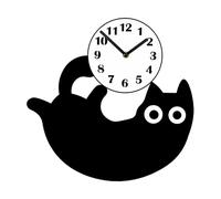 Ioensy Decorative Acrylic Wall Clock with Pattern, Ideal for The Living Room, Style B