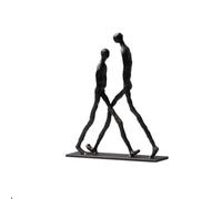 Ioensy Decorative Figurine Abstract Sculpture Statue Ornament Mounted on a Rectangular Cast Aluminum for a Modern Focal Point suitable for living room, Black Bronze