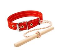 Ioensy Dog Bite Training Device Anti Rush Training Tool Deterrent Bar Wooden Bar Rope Pet Walking Training Tool Secure Rope Adjustment Suitable, Size L