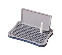 Ioensy Dog Potty Holder with Barrier for Pet Training Indoor Use, Small Dark Blue