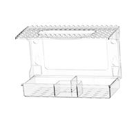 Ioensy Feeder Transparent Window Mounted Detachable Tray Strong Suction Cups Outdoor Bird Feeding Suitable for bird lovers backyard viewing, Slot Top