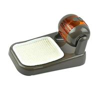 Ioensy Feeder Treat Dispenser Cat Puzzle Toy IQ Training Food Drum with Scratching Board And Interactive Design Pet Toy Suitable for Pet, Coffee, 30.5x7x18cm
