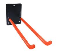 Ioensy Garage Hook Tool Organizer Rack Wall Mount Spade Rake Hanger Paddle Rack for Shovels Hoses Brooms Tire Paddles, Orange