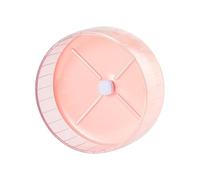 Ioensy Hamster Exercise Wheel Silent Running Wheel Jogging Ball Toy Acrylic Cage Accessories Safe Edge Design Suitable for Small Pet Activities Sleep, Pink
