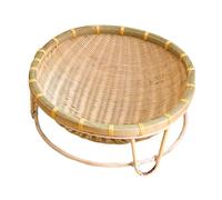 Ioensy Handcrafted Bamboo Cat Bed for All Seasons - Portable Pet House, 35cm