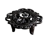 Ioensy Heavy-duty Cast Iron Teapot And Plate Warmer for Tea Lights, Ideal for Balconies, Patios And Hotels, Style A