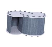 Ioensy Hole Tunnel for Two Cats Indoor Play Area, Dark Gray