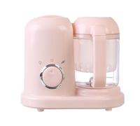 Ioensy Industrial Maker Pet Food Maker Processor Blender Grinder with Clear Lidded Cup and Rounded Base Suitable for Home Kitchens pet Owners Small Apartments, Pink, US Standard 110V
