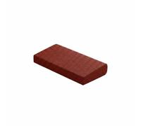 Ioensy Meditation Cushion Pad Wedge Pillow Seat Mat Floor Support With Textured Cover Cotton Linen And Coir For Seated Balance And Focus Suitable for home, Wine Red