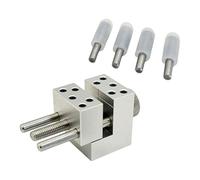 Ioensy Mini Vise Miniature Workbench Vise Sturdy Aluminum Alloy Repairing Tool Small Bench Clamp for Crafts Model Figures Jewelry, 4 Clamp Rod