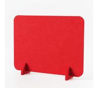 Ioensy Office Desk Divider Partition Wool Felt Construction Suitable for Focused Study Collaborative Office Shared Desk Classroom Workspace, Red, 30-50cm