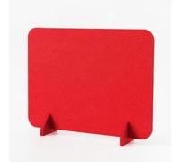 Ioensy Office Desk Divider Partition Wool Felt Construction Suitable for Focused Study Collaborative Office Shared Desk Classroom Workspace, Red, 30-40cm