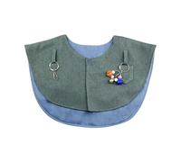 Ioensy Parrot Anti-Argument Protector Paver Showl High Shoulder for Small And Medium-sized Budgies, Blue Gray