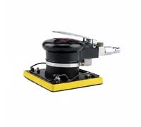 Ioensy Pneumatic Sanding Machine Air Sander Handheld Polisher Power Tool Surface Smoothing Multi Functional Use Suitable for auto Body Work Furniture , Square, Smooth Base