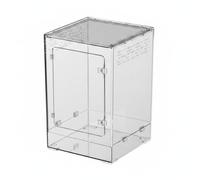 Ioensy Reptile Habitat Enclosure Terrarium Cage Arboreal Animal Box Stackable Ventilated Container With Mesh Top Suitable for Pet Owners Home Display Nature Observation Science Learning Breeding