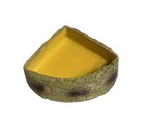 Ioensy Reptile Water Dish Reptile Feeder Feeding Bowl Food Dish for Leopard Gecko Bearded Dragon, M
