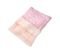 Ioensy Semi-enclosed Cat Sleeping Bag, Soft And Versatile, Warm Dog Blanket, Cat Bed Mat, Semi-covered Puppy Cave, m pink