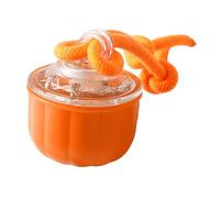Ioensy Smart Rolling Ball Interactive Cat Toy Ball Self Moving Training Toy TPU Material Suitable for Home Use with Cats And Kittens, Orange