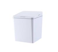 Ioensy Smart Trash Can Touchless Automatic Lid Electric Wastebasket Compact Body Space Saving Design Portable Desktop Bedside Vehicle Use Suitable For Car , White , 6L Charging Version