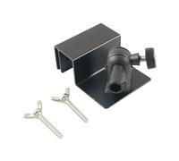 Ioensy Solar Panel Mount with 1/4" Thread And Two Bolts, Dimensions 7.5 X 6 X 3.1 Cm, Black