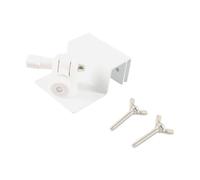 Ioensy Solar Panel Mount with 1/4" Thread And Two Bolts, Dimensions 7.5 X 6 X 3.1 Cm, White