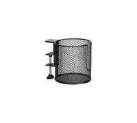 Ioensy Tabletop Beverage Holder Cup Holder With Clamp Drink Holder With Clamp Desk Cup Mount Metal Mesh Body Tall Cylinder Spill Control suitable for office workstations study tables home
