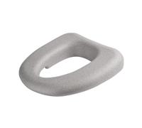Ioensy Universal Padded Toilet Seat Riser for Added Comfort and is Washable, Gray