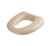 Ioensy Universal Padded Toilet Seat Riser for Added Comfort and is Washable, Khaki