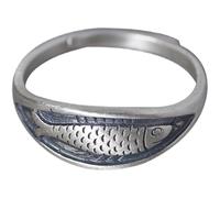 IOETSEUT Ladies' jewelry Geometric Unique Fish Adjustable Open Rings For Women Fashion New Jewelry Lady Gift Party Dropship