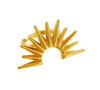 IOETSEUT Ladies' jewelry Golden Geometric Sun Flower Bilayer Ring Fashion New Finger Gold Colour Rings Jewelry Gift Party