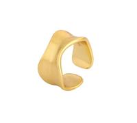 IOETSEUT Ladies' jewelry Minimalist Brushed Wide Cuff Finger Rings For Women Girl Fashion New Jewelry Lady Gift Party Birthday