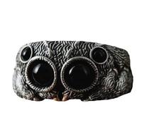 IOETSEUT Ladies' jewelry Punk Jumping Spider Animal Adjustable Rings For Men Women Gothic Fashion New Year Jewelry Gift Party