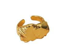 IOETSEUT Ladies' jewelry Summer Geometric Texture Adjustable Cuff Finger Rings For Women Creative Fashion New Jewelry Gift Party