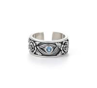 IOETSEUT Ladies' jewelry Summer Vintage Zircon Open Cuff Finger Rings For Women Men Girl Jewelry Party Couple Gift