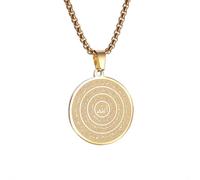 IOETSEUT men personalised necklace Allah Round Muslim Arabic Pendant Necklace Men Women Islamic Quran Jewelry Ramadan Accessories gift