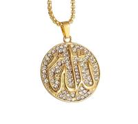 IOETSEUT men personalised necklace Islamic Muslim Allah Quran Pendant Necklace Men Women Fashion Faith Religious Amulet Jewelry Ramadan Gift gift