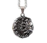 IOETSEUT Men's necklace 2024 New For Teens Vintage greek myth stars moon sun Pendant Necklace Men Gothic Jewelry Party Gift gift
