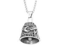 IOETSEUT Men's necklace Classic Vintage Motorcycle Bell Charm Punk Pendant Necklace For Men Biker Lucky Amulet Jewelry Fashion Gift gift