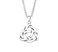 IOETSEUT men's necklace,Classic Vintage Triquetra Trinity Knot Pendant For Women Men Vikings Amulet Necklace Scandinavian Jewelry Gifts,Personalized Gift