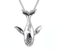 IOETSEUT Men's necklace Fashion Charms Whale Pendant Necklace Men's and Women's Simple Jewelry Necklace Gift Accessories gift