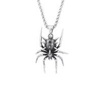 IOETSEUT Men's necklace Gothic Fashion Spider Halloween Pendant Necklaces For Men Women Vintage Singular Animal Necklace Party Jewelry gift