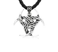 IOETSEUT Men's necklace Men Viking Odin Knot Norse Runes Necklace Slavic Icelandic Jewelry Amulet Vintage Male Gifts gift