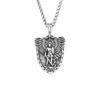 IOETSEUT Men's necklace New Vintage Pandent Necklaces Fashion Punk Angel Wings Necklace For Men Women Amulet Jewelry Gifts gift