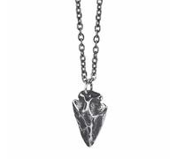 IOETSEUT mens necklace silver cross necklace personalised Pendant Necklace for Mens Boys Cool Spearpoint Arrowhead Pendant Chain Necklace the gift