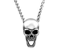 IOETSEUT men's necklace,Vintage Gothic Skull Pendant Necklaces for Men Women Punk Skull Necklace Fashion Biker Jewelry Accessories,Personalized Gift