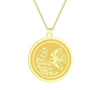 IOETSEUT men's necklaces friendship necklace Ancient Greek Peace Pigeon Pendant Necklace for Men Women Redemption Medallion Charm Neck Chain Amulet Jewelry Collar