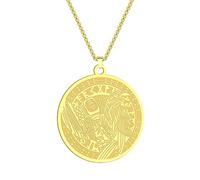 IOETSEUT men's necklaces friendship necklace Ancient Greek Viking Raven Pendant Necklace Men Women Warrior Medallion Charm Neck Chain Norse Amulet Jewelry Collar