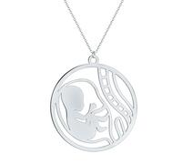 IOETSEUT men's necklaces friendship necklace Baby in Womb Necklace Fetus Necklace Pregnancy Announcement Gift for Mom Women Birthday Gift
