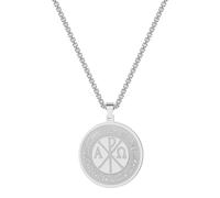 IOETSEUT men's necklaces friendship necklace Chi Rho And Constantine Cross Amulets Men Necklace Religious Jewelry Hebrew Greek Crosses Necklace