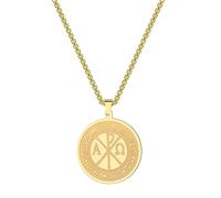 IOETSEUT men's necklaces friendship necklace Chi Rho and Constantine Cross Amulets Necklace Women Men Constantine cross Charm Chi Rho Cross Talisman Jewelry Gift